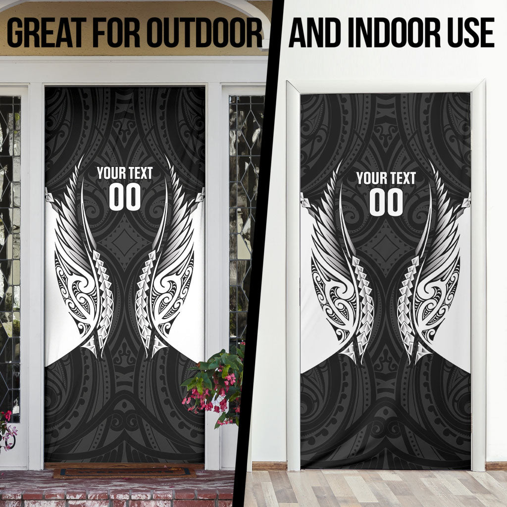 Hawke's Bay 2026 Rugby Custom Door Cover NZ Maori Silver Fern LT14 - Polynesian Pride