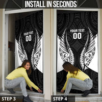 Hawke's Bay 2026 Rugby Custom Door Cover NZ Maori Silver Fern LT14 - Polynesian Pride