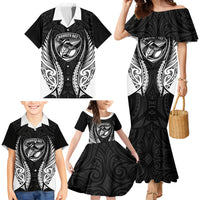 Hawke's Bay 2026 Rugby Custom Family Matching Mermaid Dress and Hawaiian Shirt NZ Maori Silver Fern