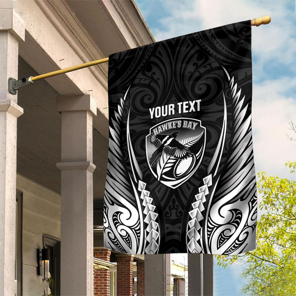 Hawke's Bay 2026 Rugby Custom Garden Flag NZ Maori Silver Fern