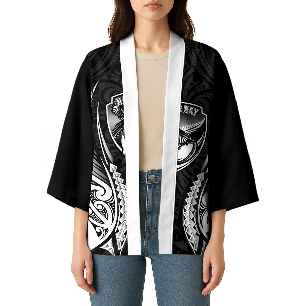 Hawke's Bay 2026 Rugby Custom Kimono NZ Maori Silver Fern