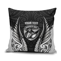 Hawke's Bay 2026 Rugby Custom Pillow Cover NZ Maori Silver Fern