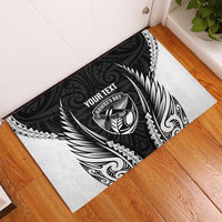 Hawke's Bay 2026 Rugby Custom Rubber Doormat NZ Maori Silver Fern