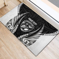 Hawke's Bay 2026 Rugby Custom Rubber Doormat NZ Maori Silver Fern
