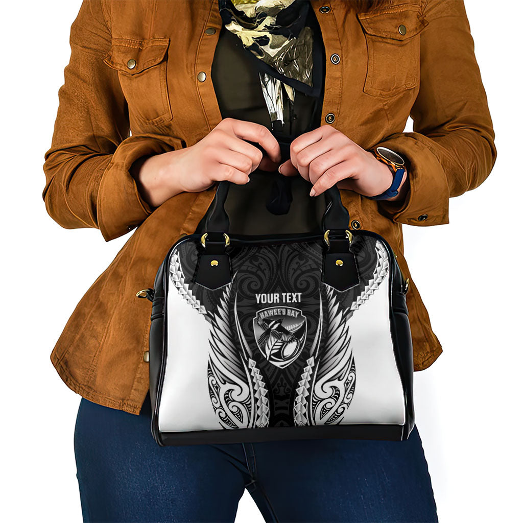 Hawke's Bay 2026 Rugby Custom Shoulder Handbag NZ Maori Silver Fern