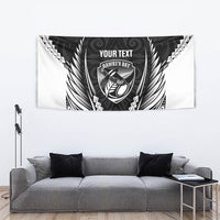 Hawke's Bay 2026 Rugby Custom Tapestry NZ Maori Silver Fern