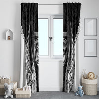 Hawke's Bay 2026 Rugby Custom Window Curtain NZ Maori Silver Fern