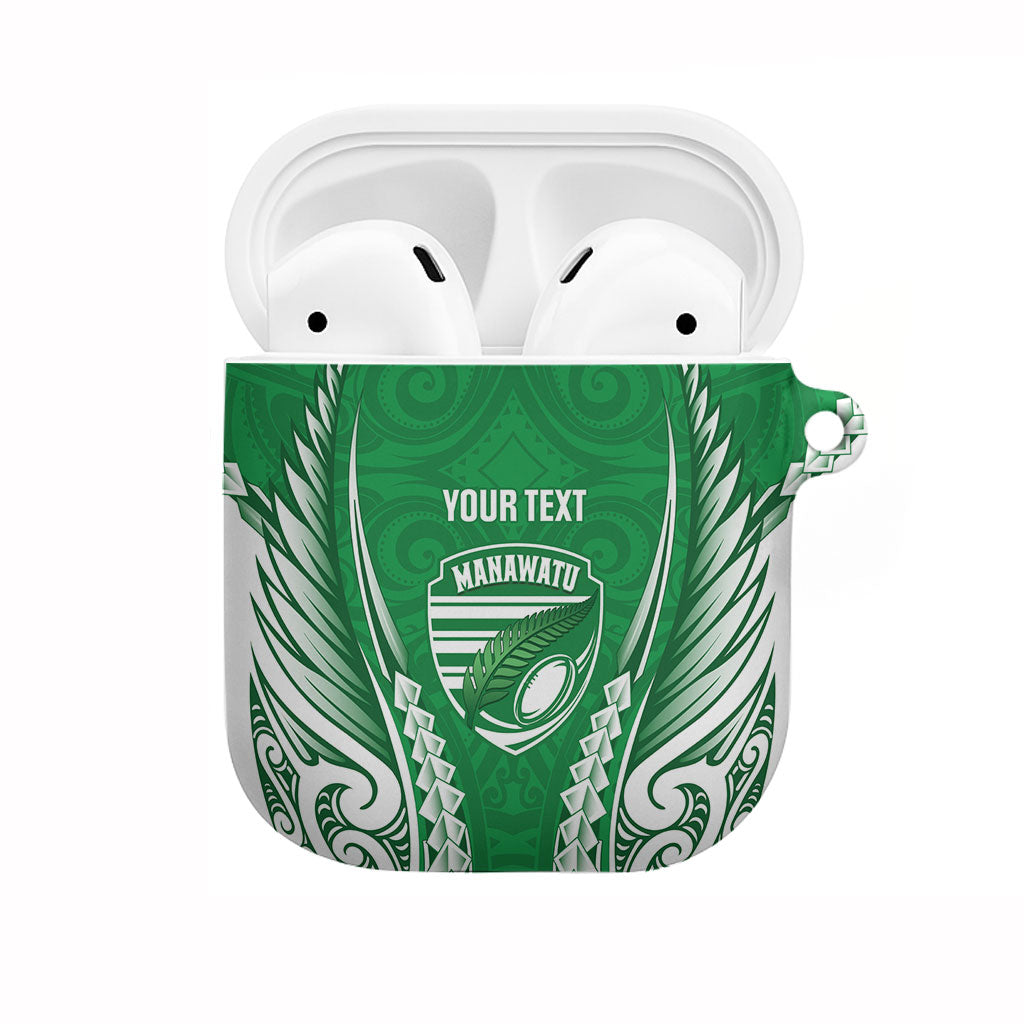 Manawatu 2026 Rugby Custom AirPods Case NZ Maori Silver Fern