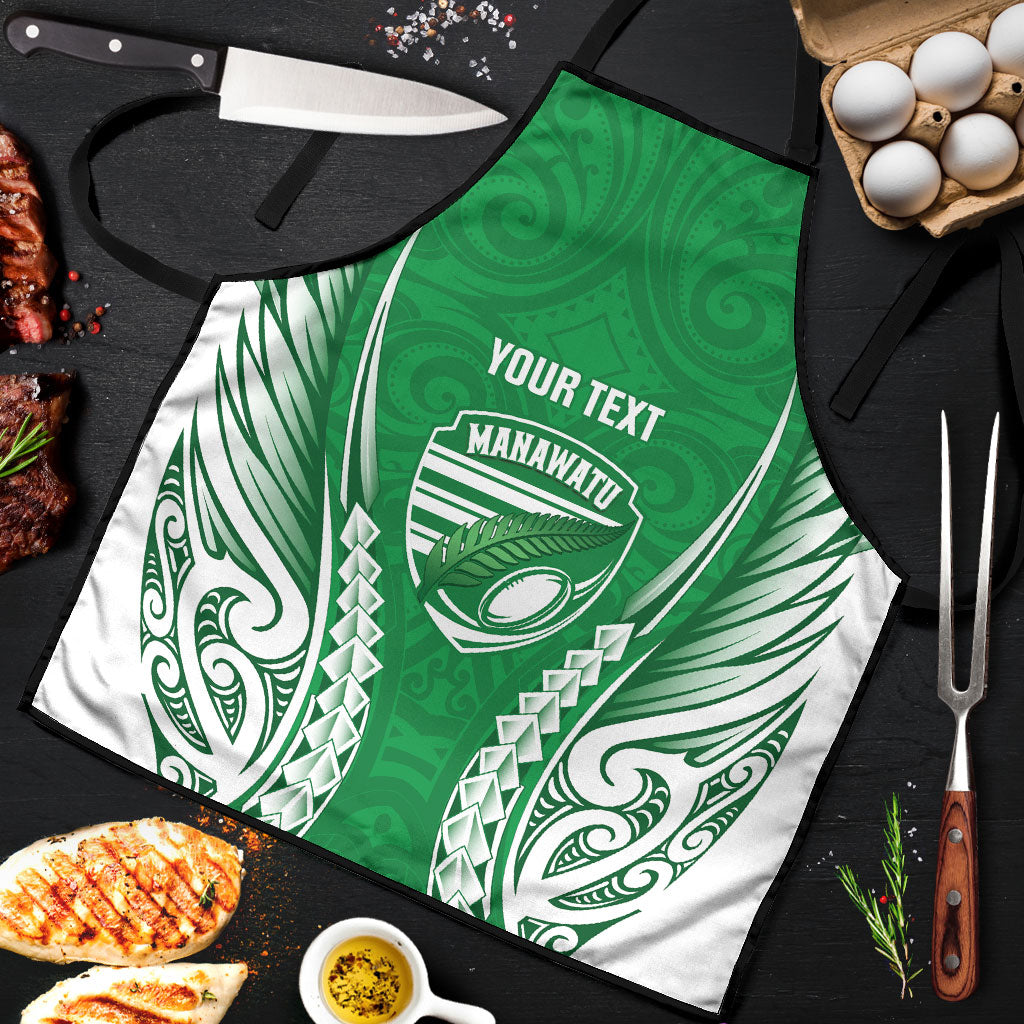 Manawatu 2026 Rugby Custom Apron NZ Maori Silver Fern