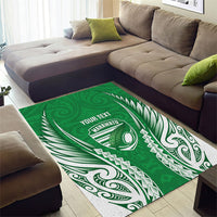 Manawatu 2026 Rugby Custom Area Rug NZ Maori Silver Fern LT14 - Polynesian Pride
