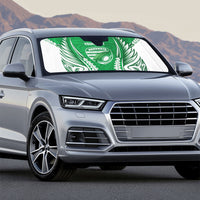 Manawatu 2026 Rugby Custom Auto Sun Shade NZ Maori Silver Fern LT14 - Polynesian Pride