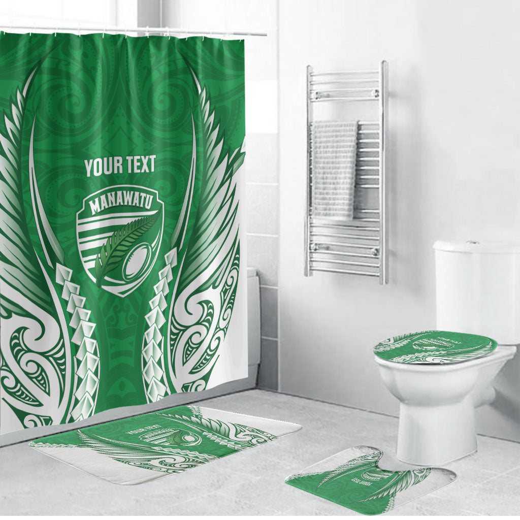 Manawatu 2026 Rugby Custom Bathroom Set NZ Maori Silver Fern