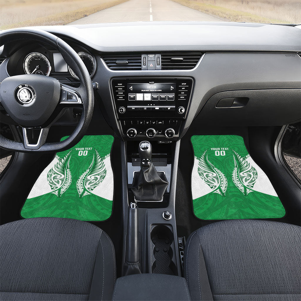 Manawatu 2026 Rugby Custom Car Mats NZ Maori Silver Fern