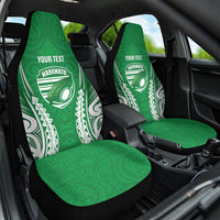 Manawatu 2026 Rugby Custom Car Seat Cover NZ Maori Silver Fern LT14 One Size Green - Polynesian Pride