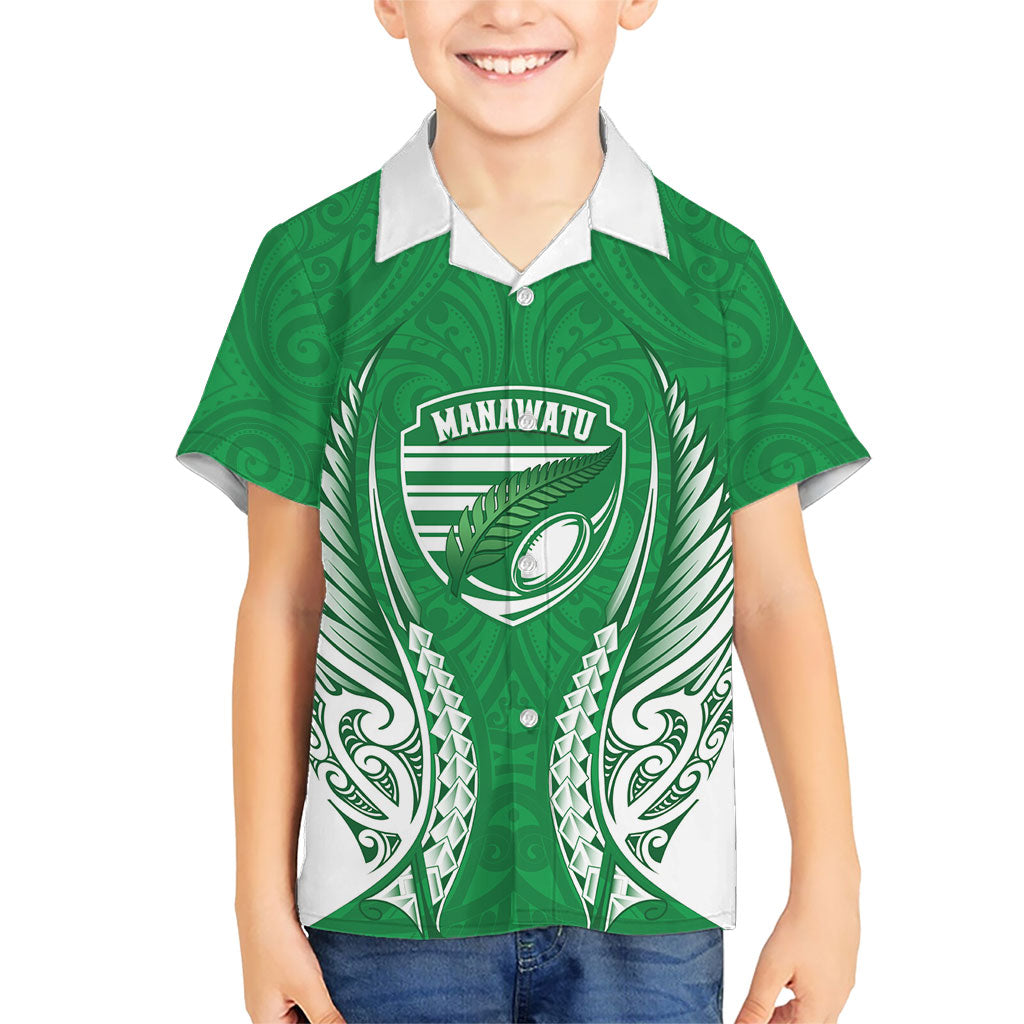 Manawatu 2026 Rugby Custom Family Matching Long Sleeve Bodycon Dress and Hawaiian Shirt NZ Maori Silver Fern