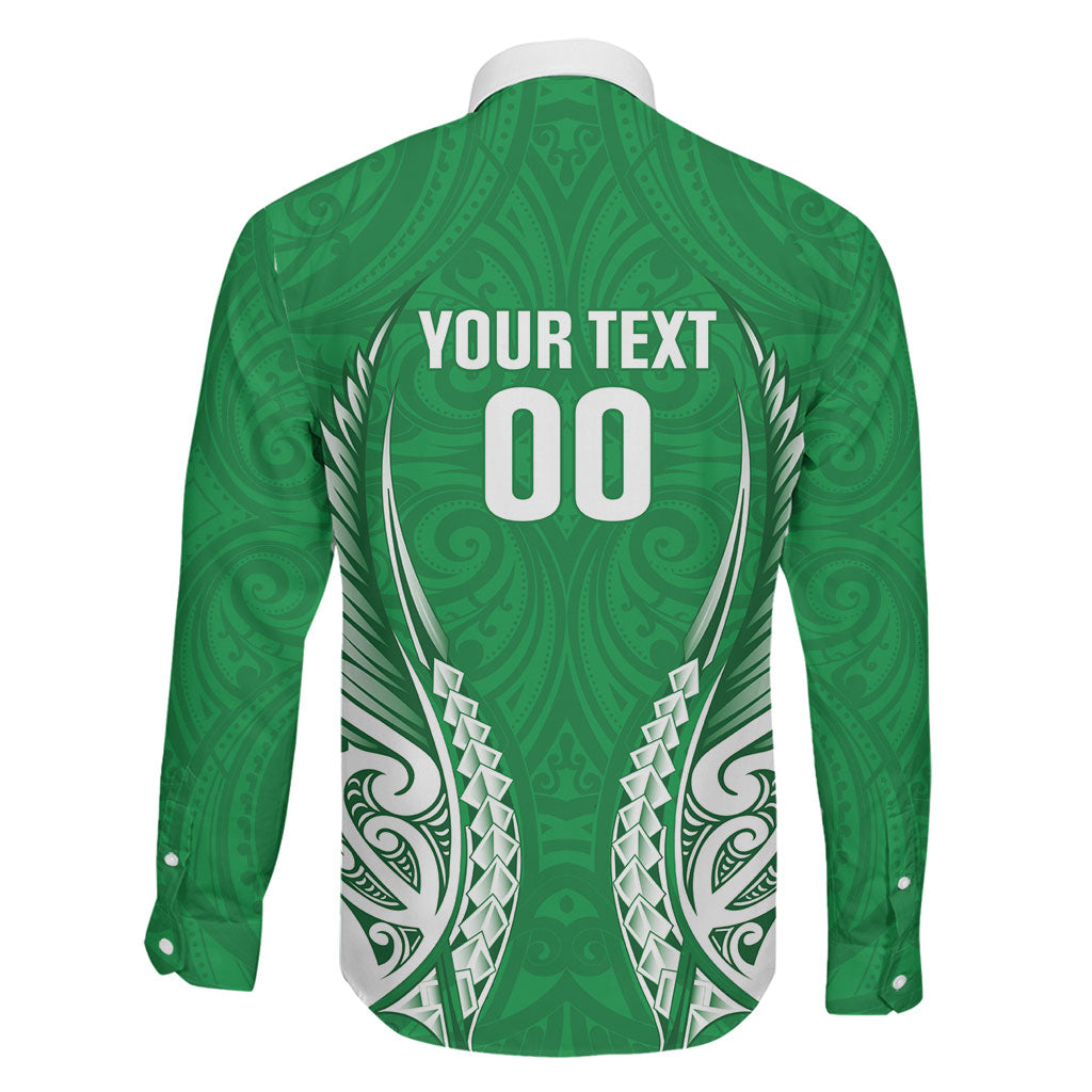 Manawatu 2026 Rugby Custom Family Matching Off Shoulder Maxi Dress and Hawaiian Shirt NZ Maori Silver Fern