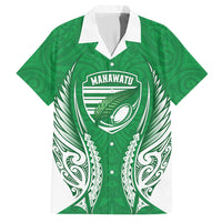 Manawatu 2026 Rugby Custom Hawaiian Shirt NZ Maori Silver Fern
