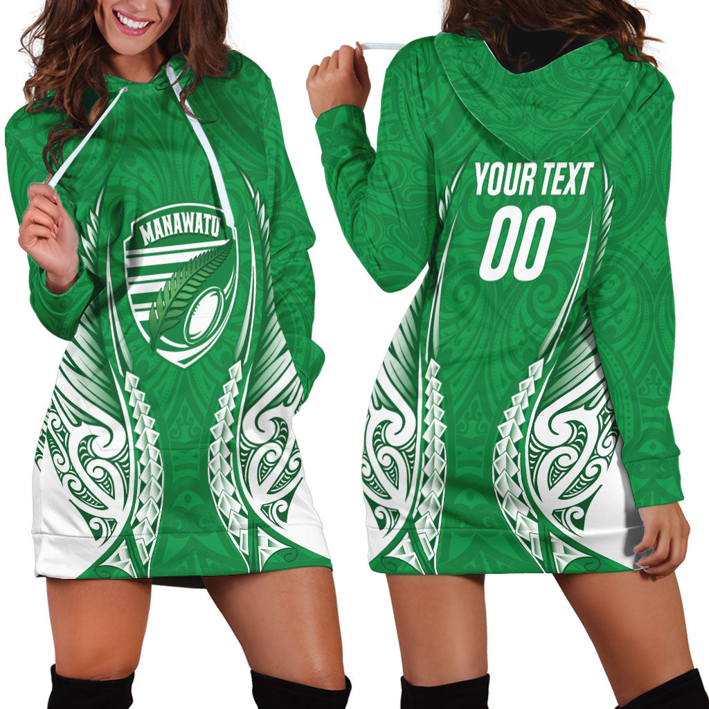 Manawatu 2026 Rugby Custom Hoodie Dress NZ Maori Silver Fern