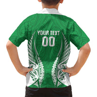 Manawatu 2026 Rugby Custom Kid Hawaiian Shirt NZ Maori Silver Fern