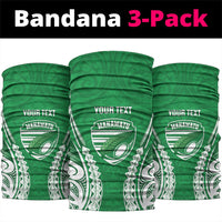 Manawatu 2026 Rugby Custom Neck Gaiter NZ Maori Silver Fern LT14 package One Size: 25*50cm Green - Polynesian Pride