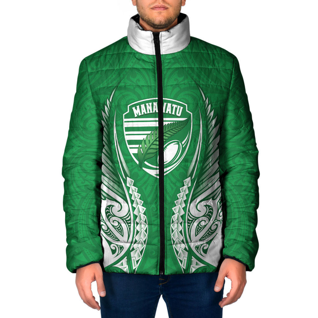 Manawatu 2026 Rugby Custom Padded Jacket NZ Maori Silver Fern