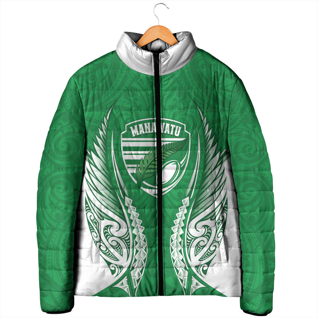 Manawatu 2026 Rugby Custom Padded Jacket NZ Maori Silver Fern
