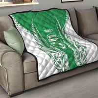 Manawatu 2026 Rugby Custom Quilt NZ Maori Silver Fern