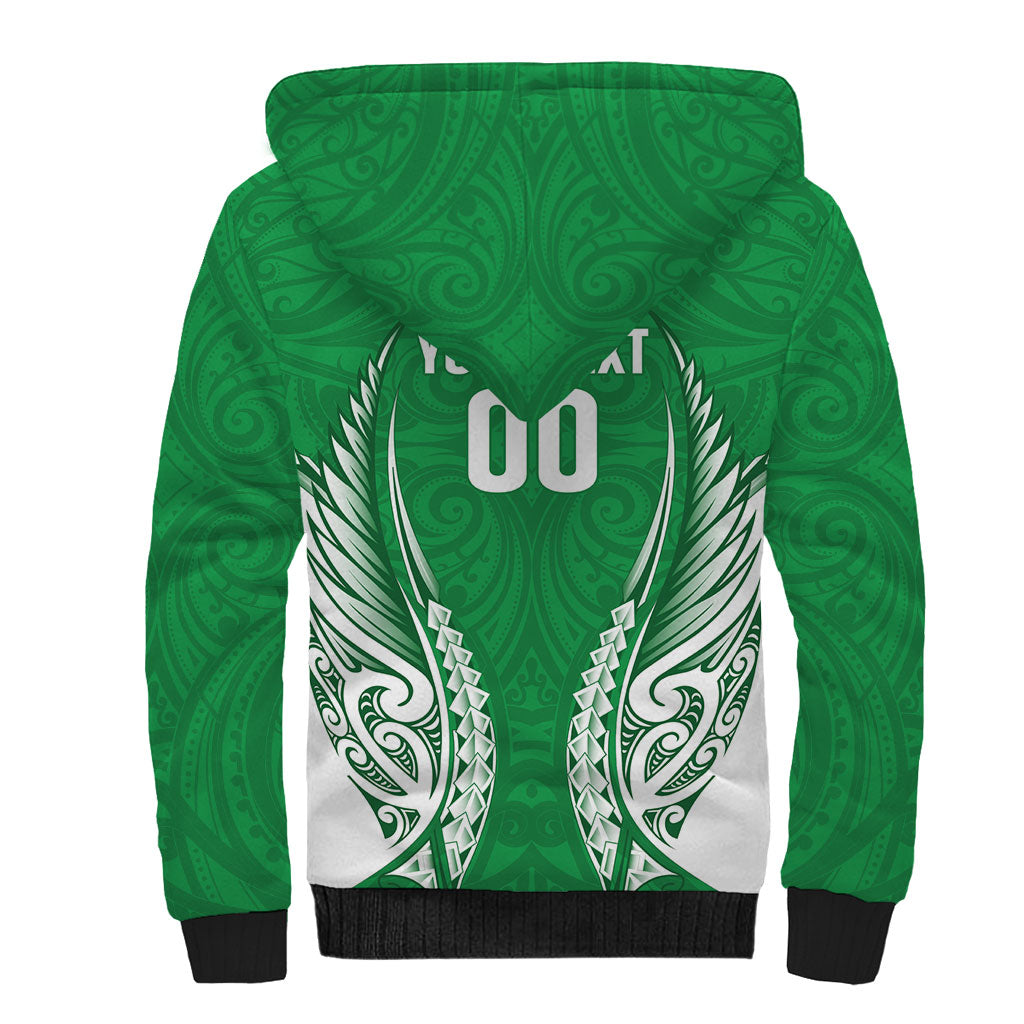 Manawatu 2026 Rugby Custom Sherpa Hoodie NZ Maori Silver Fern