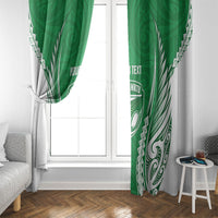 Manawatu 2026 Rugby Custom Window Curtain NZ Maori Silver Fern LT14 - Polynesian Pride