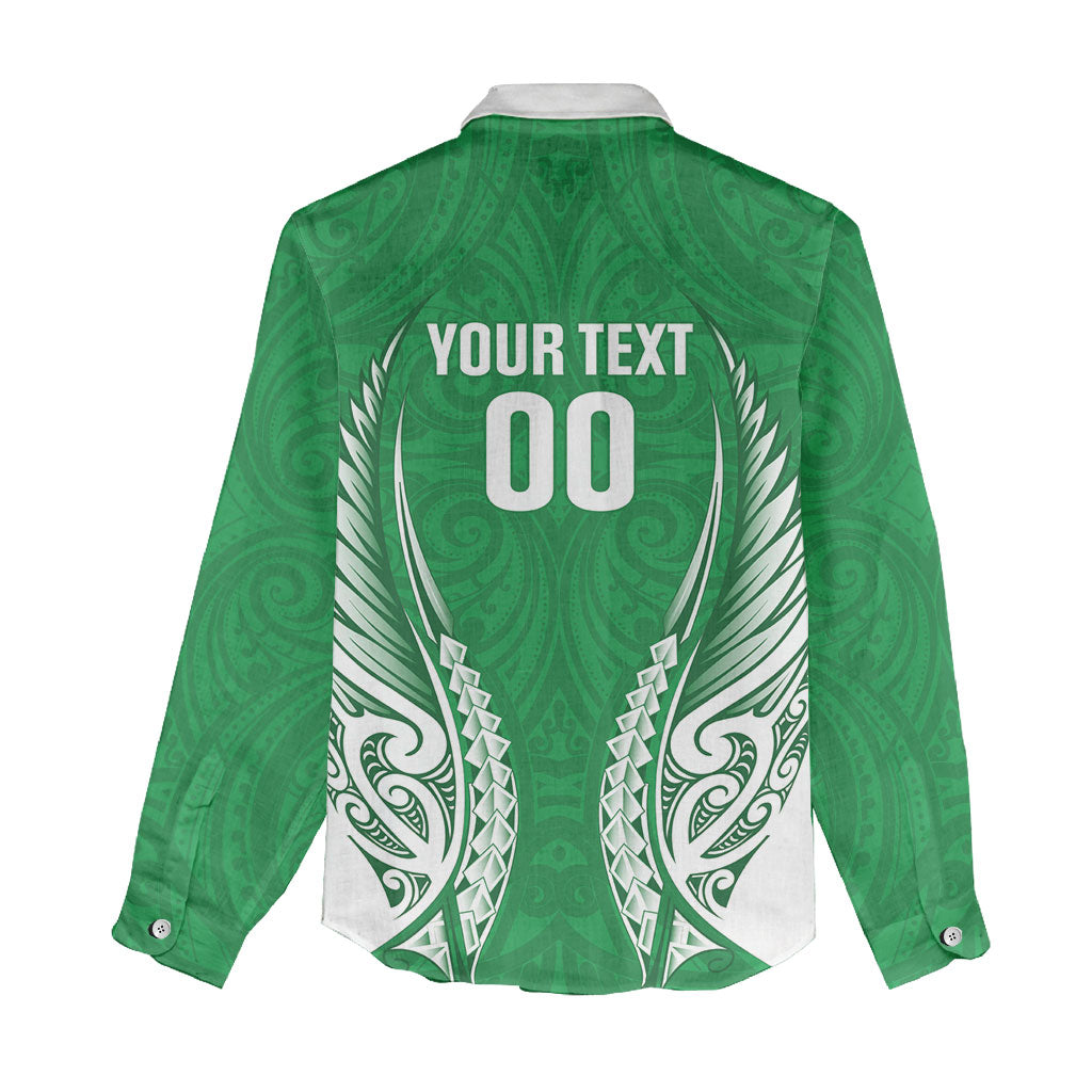 Manawatu 2026 Rugby Custom Women Casual Shirt NZ Maori Silver Fern