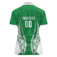 Manawatu 2026 Rugby Custom Women Polo Shirt NZ Maori Silver Fern