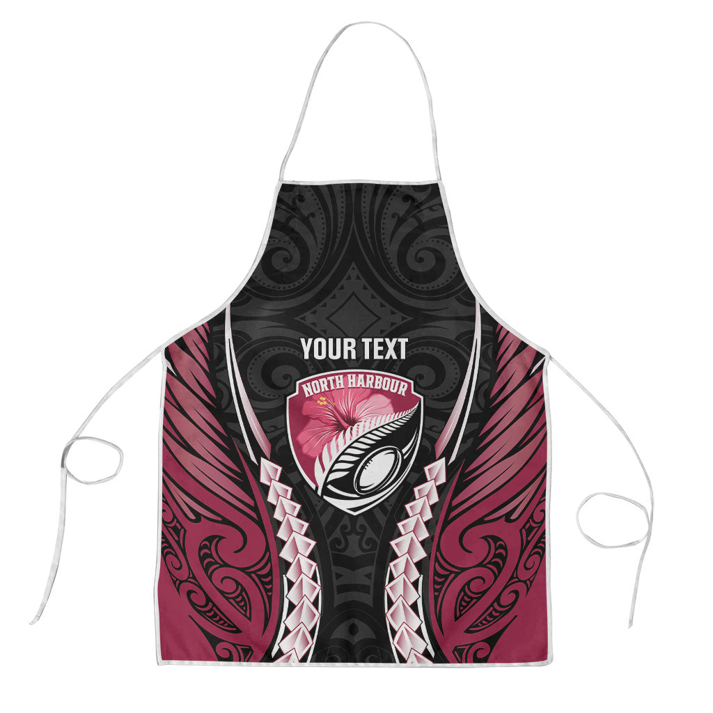 North Harbour 2026 Rugby Custom Apron NZ Maori Silver Fern
