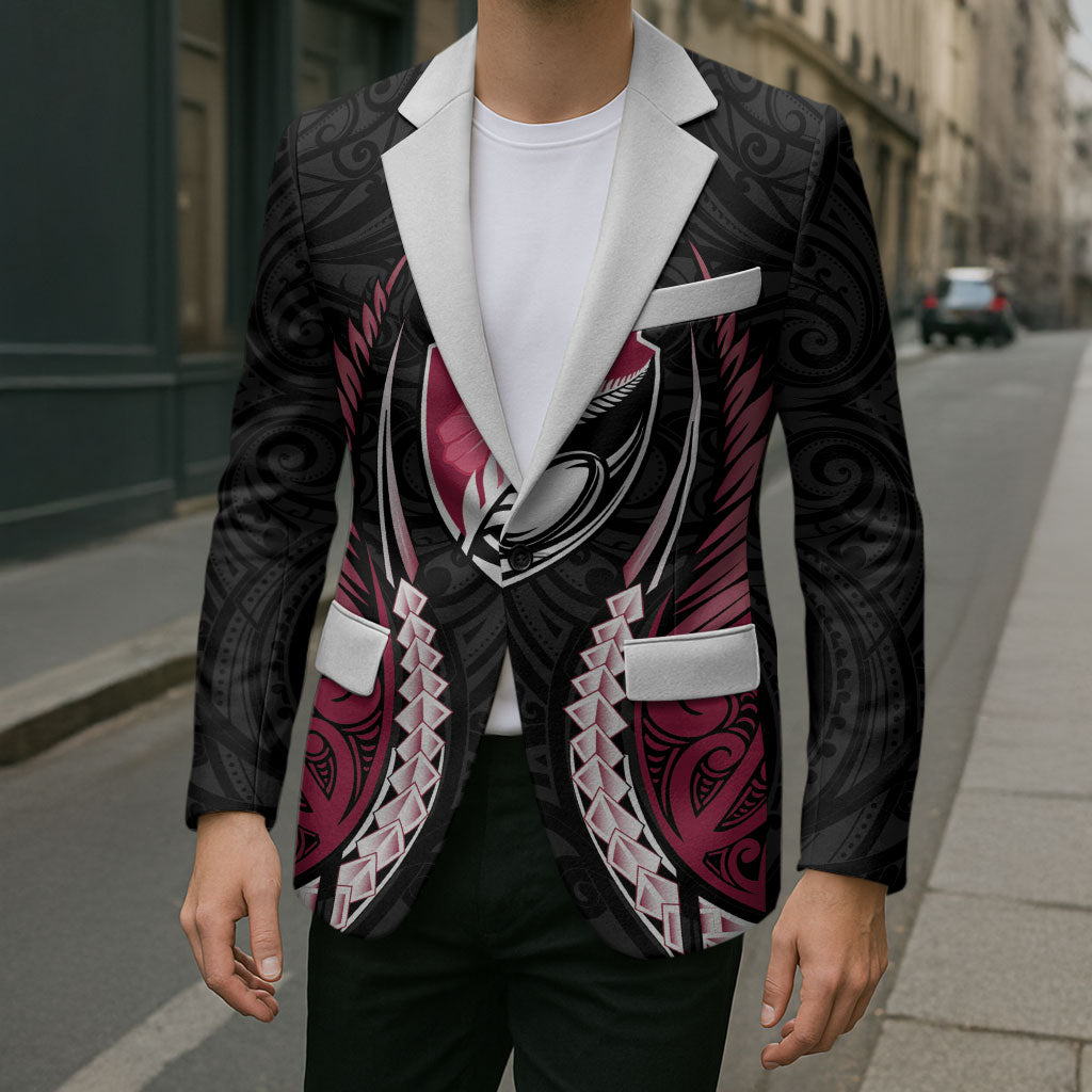 North Harbour 2026 Rugby Custom Blazer NZ Maori Silver Fern