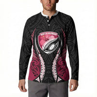North Harbour 2026 Rugby Custom Button Sweatshirt NZ Maori Silver Fern