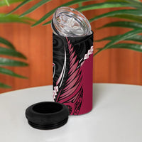 North Harbour 2026 Rugby Custom 4 in 1 Can Cooler Tumbler NZ Maori Silver Fern