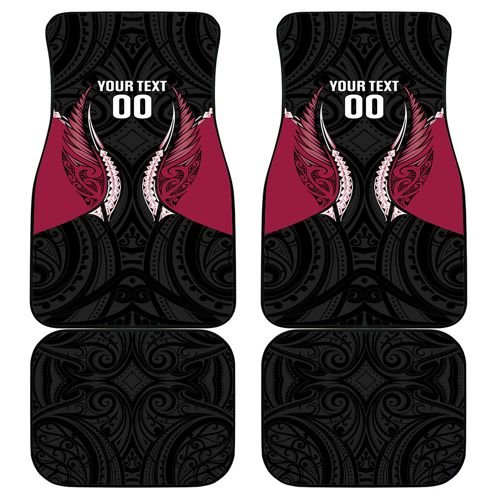 North Harbour 2026 Rugby Custom Car Mats NZ Maori Silver Fern LT14 - Polynesian Pride