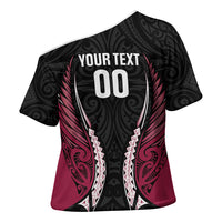 North Harbour 2026 Rugby Custom Cross Shoulder Shirt NZ Maori Silver Fern LT14 - Polynesian Pride