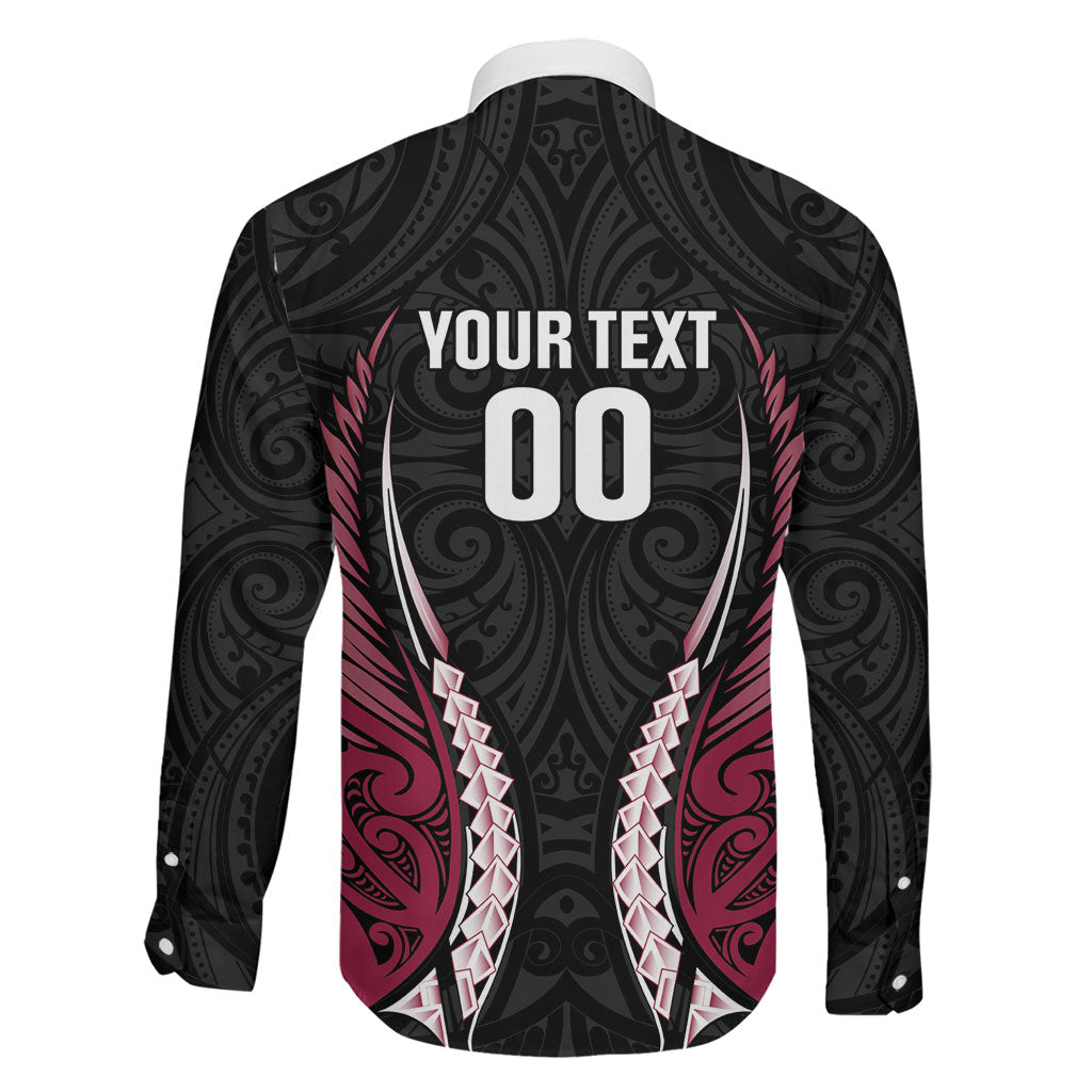 North Harbour 2026 Rugby Custom Family Matching Off The Shoulder Long Sleeve Dress and Hawaiian Shirt NZ Maori Silver Fern