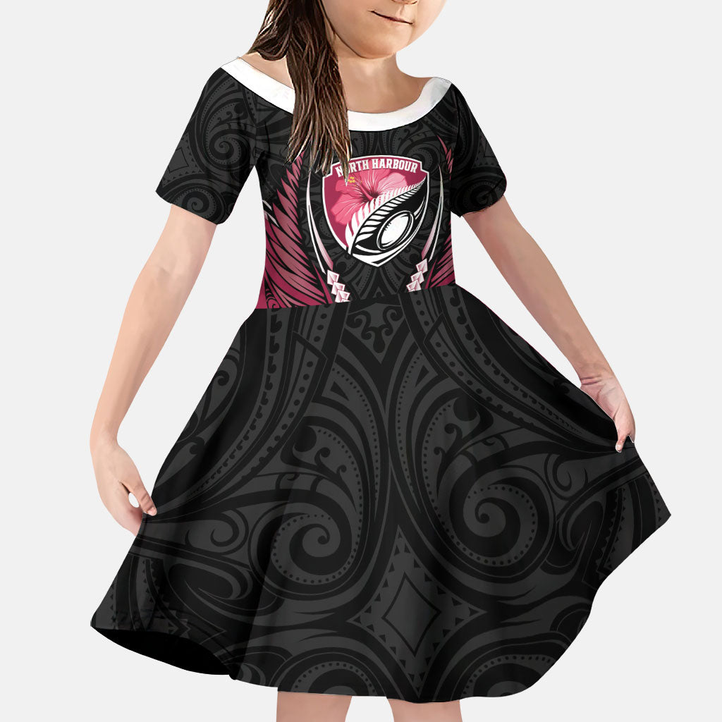 North Harbour 2026 Rugby Custom Family Matching Summer Maxi Dress and Hawaiian Shirt NZ Maori Silver Fern