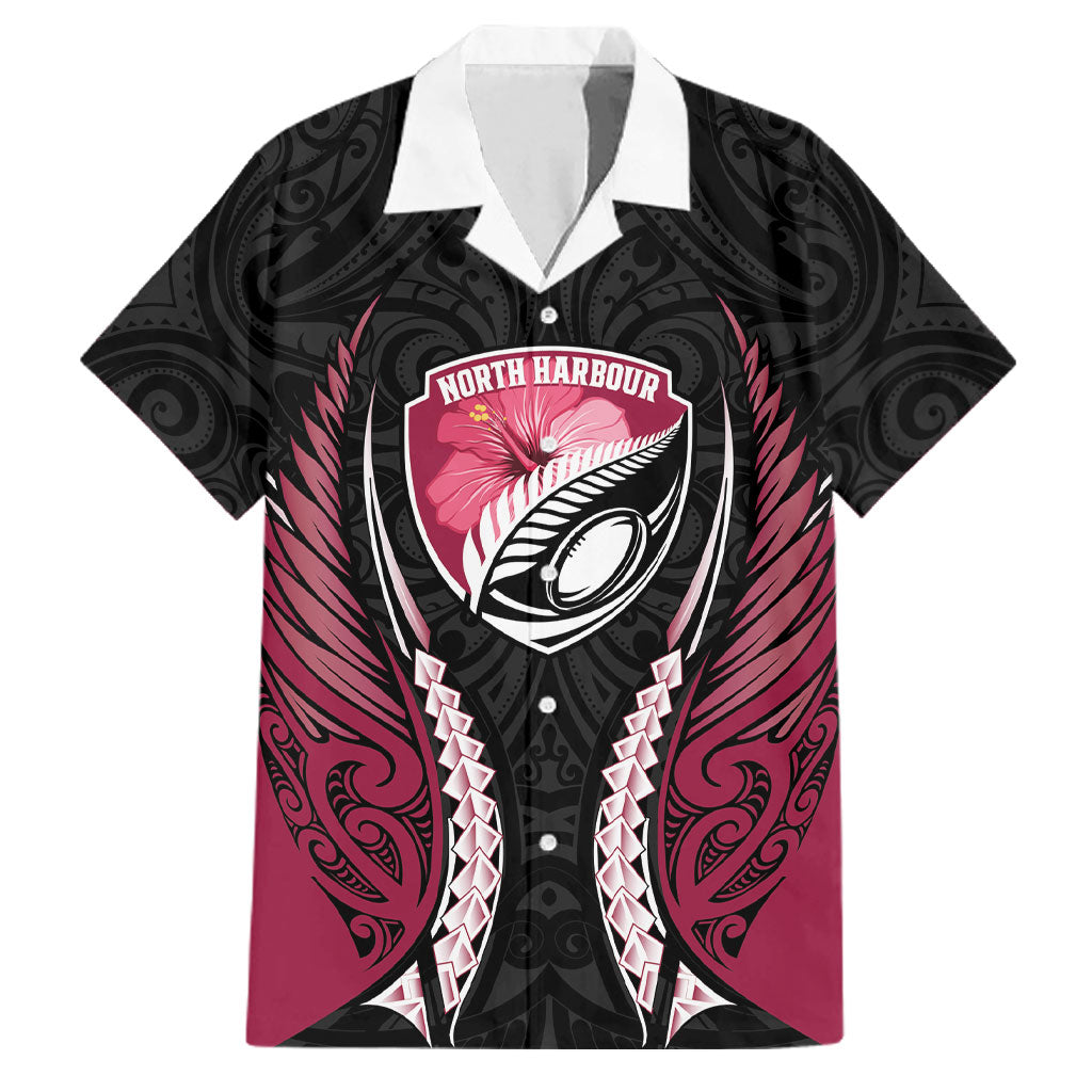 North Harbour 2026 Rugby Custom Family Matching Tank Maxi Dress and Hawaiian Shirt NZ Maori Silver Fern