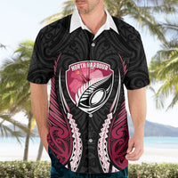 North Harbour 2026 Rugby Custom Hawaiian Shirt NZ Maori Silver Fern LT14 - Polynesian Pride