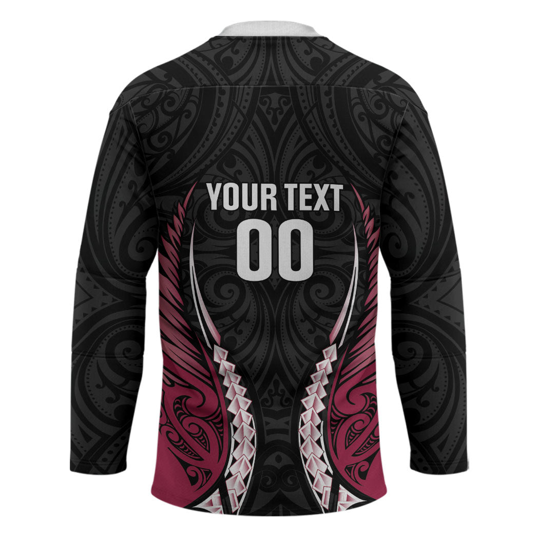 North Harbour 2026 Rugby Custom Hockey Jersey NZ Maori Silver Fern LT14 - Polynesian Pride