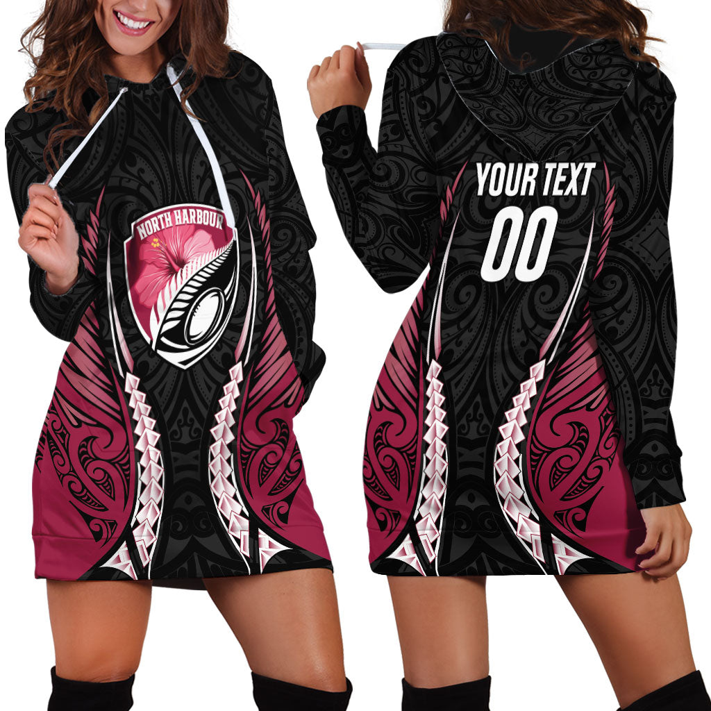 North Harbour 2026 Rugby Custom Hoodie Dress NZ Maori Silver Fern