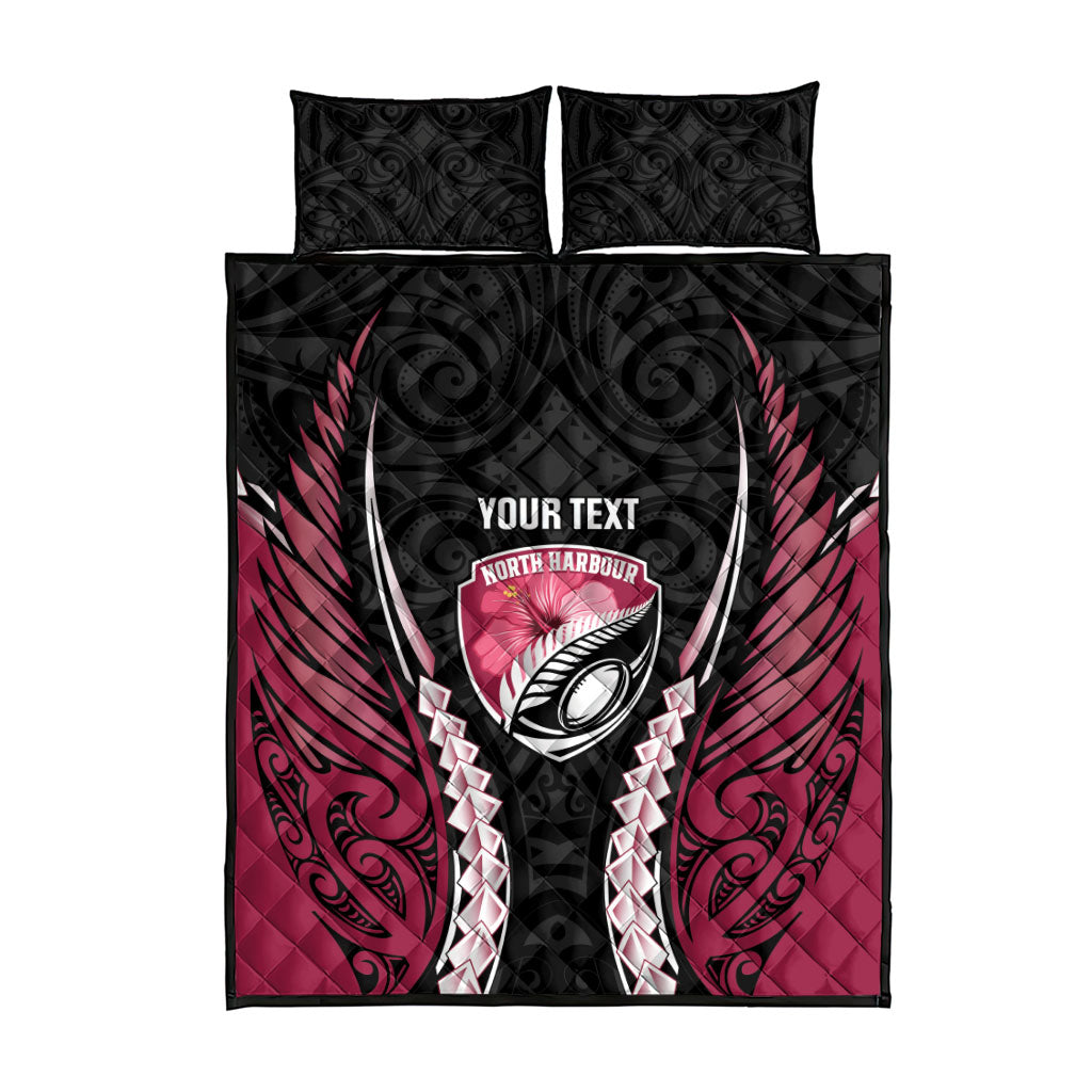 North Harbour 2026 Rugby Custom Quilt Bed Set NZ Maori Silver Fern LT14 - Polynesian Pride