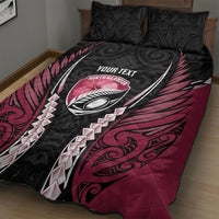 North Harbour 2026 Rugby Custom Quilt Bed Set NZ Maori Silver Fern LT14 - Polynesian Pride