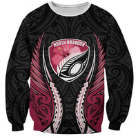 North Harbour 2026 Rugby Custom Sweatshirt NZ Maori Silver Fern