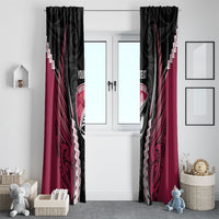 North Harbour 2026 Rugby Custom Window Curtain NZ Maori Silver Fern