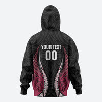 North Harbour 2026 Rugby Custom Zip Hoodie NZ Maori Silver Fern LT14 - Polynesian Pride