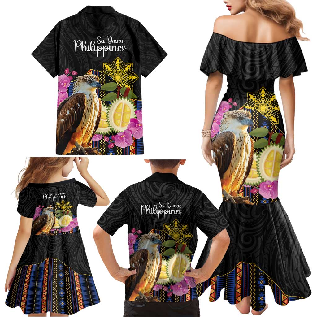 Kadayawan Philippines Family Matching Mermaid Dress and Hawaiian Shirt Filipino Eagle Happy 39th Anniversary
