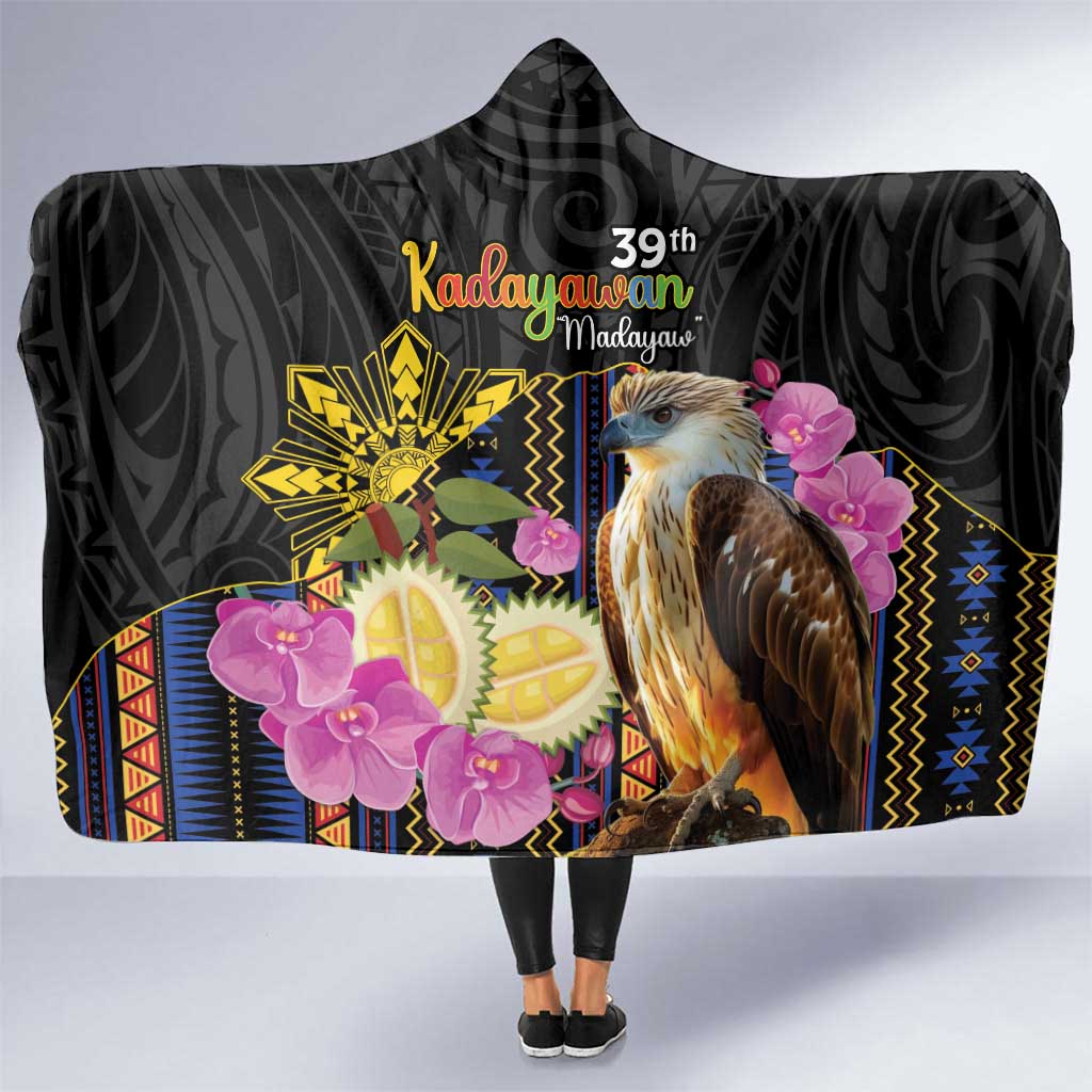 Kadayawan Philippines Hooded Blanket Filipino Eagle Happy 39th Anniversary